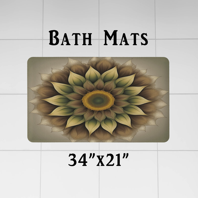 Shower Curtain with Bath Mat SH01264, 93" H x 70" W