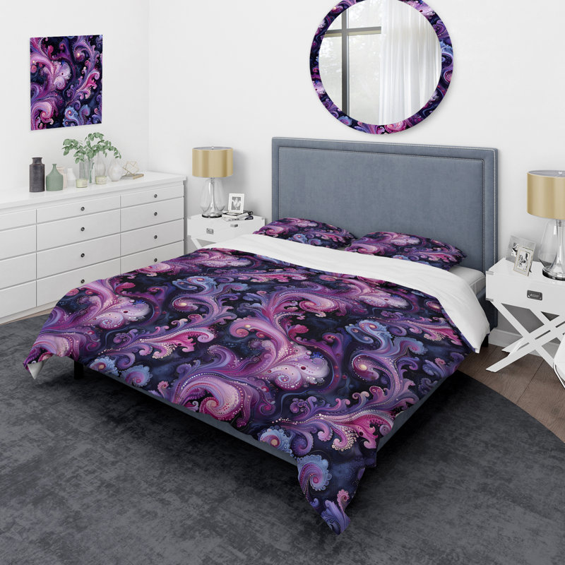 Ensemble de housse de couette Modern, Housse de couette simple et deux taies décorative