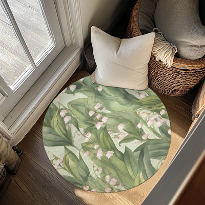 Tapis tressé Petal Flow
