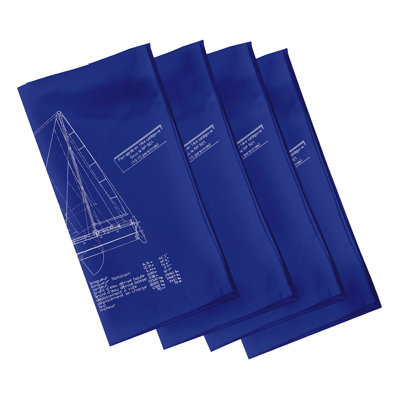 Narding Blue Sail Plan Napkins