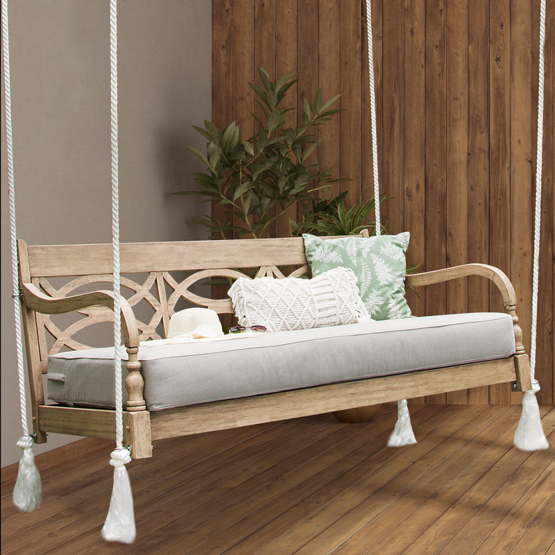 Ambroisine Mahogany Wood Swing Bed