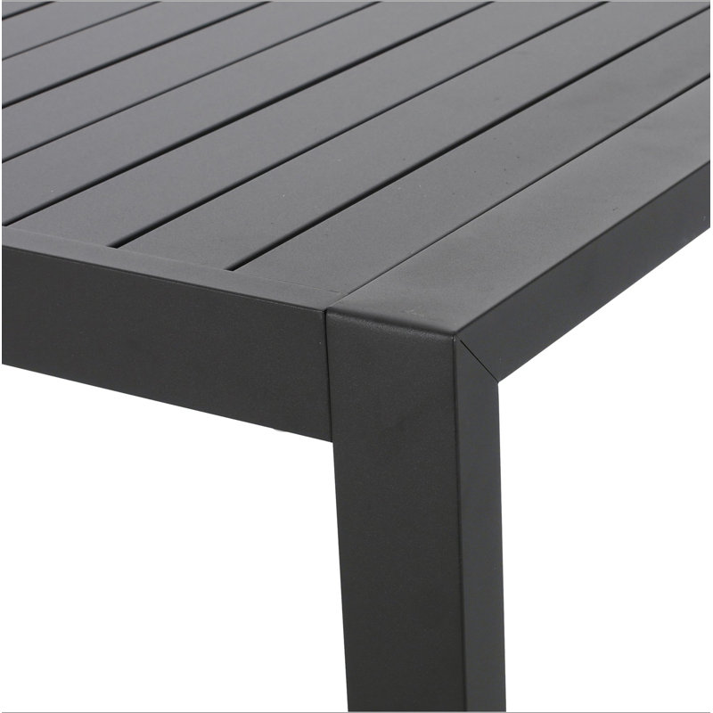 Ensemble de salle à manger d'extérieur, ensemble de chaises de salle à manger de 6 + table de salle à manger en aluminium