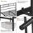 Minimalist Metal Slatted Bed Platform with Arrow Design Headboard-1221307251-1221195389