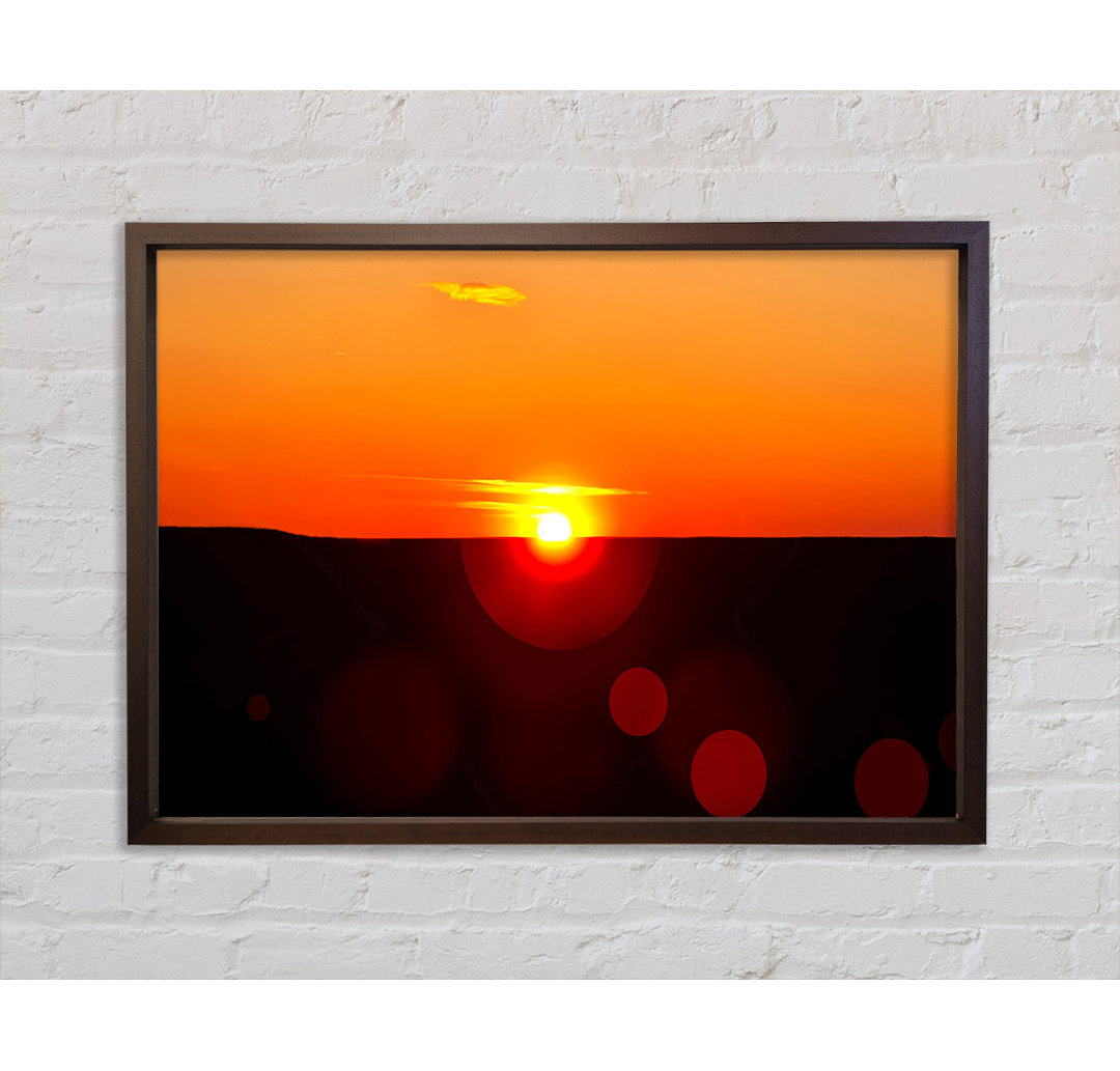 Sunset Sparkle - Einzelner Bilderrahmen Kunstdrucke auf Leinwand