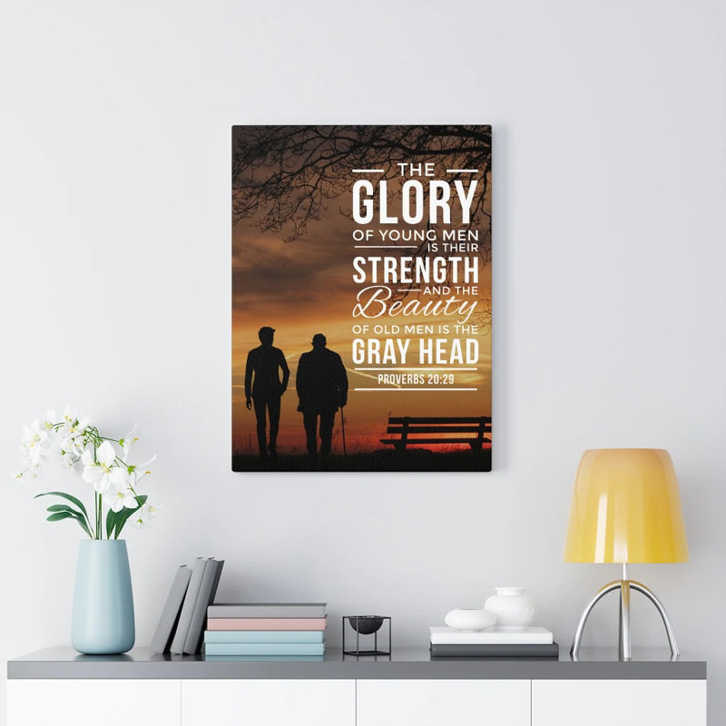 The Glory Of Young Men - Wrapped Canvas Print, 76cm H x 61cm W