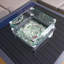 Cancun Rattan Square Gas Fire Table in Dove Grey