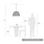 Luminaire suspendu d'extérieur 3 lumières Eustice