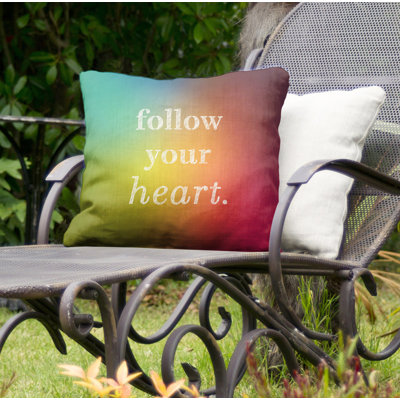 Coussin décoratif intérieur/extérieur de votre coeur