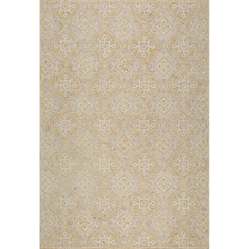 Tapis en laine touffeté à la main Rhodes, 8 pi 6 po x 12 pi 6 po