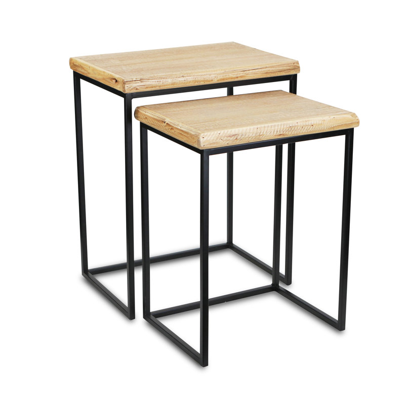 Dang Solid Wood Top Nesting Tables