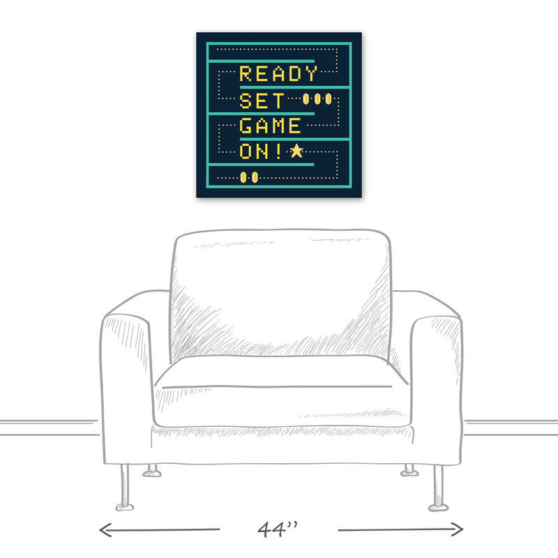 « ready set », art sur toile Van Winkle, H 24 po x l 24 po x P 1,25 po