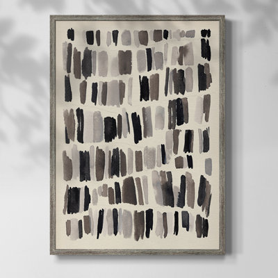«Chalk and Flint II», reproduction encadrée - bois massif