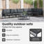 Vidaxl Garden Sofa Set 7 Pcs Anthracite Steel