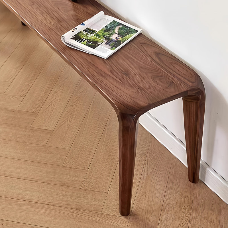 Banc en bois massif de haute qualité et élégant, H 17,71 po x l 78,74 po x P 13,77 po