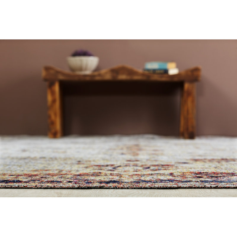Ruppert Oriental Area Rug in Gray, Rectangle 8'7" x 11'6"