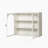Modern Two-door Wall Cabinet with Featuring Three-tier Storage-129252793