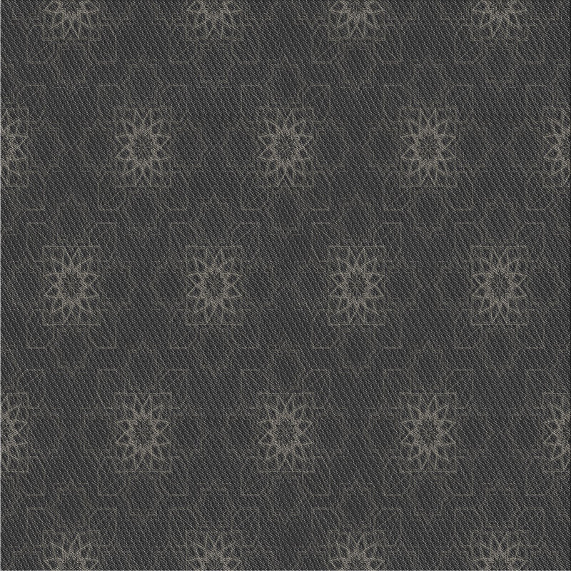 Tapis décoratif grise florale, Carré 6 pi