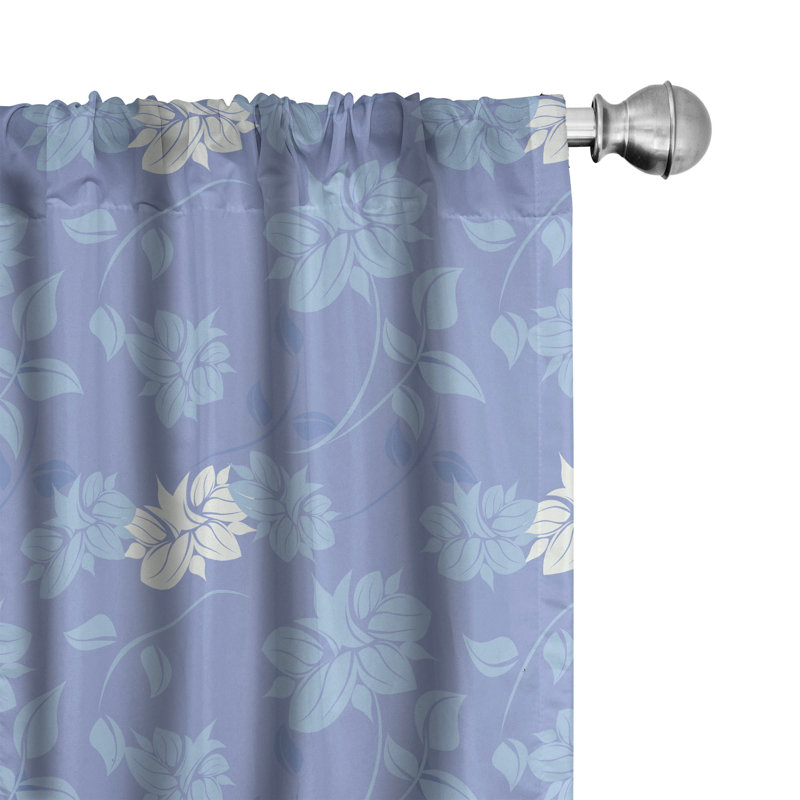 Rideaux 4 panneaux East Urban Home, L 56 po x L 63 po