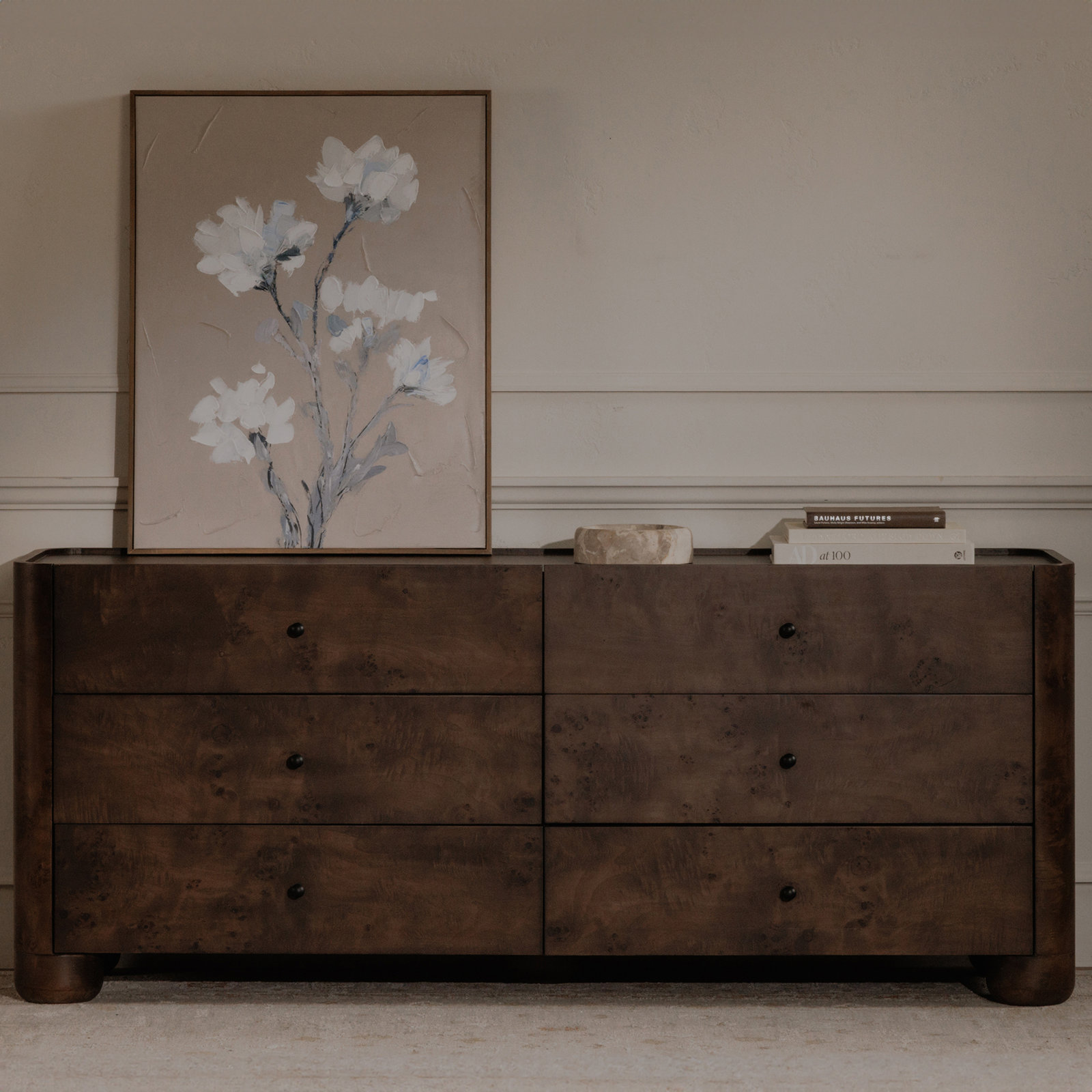 70 " Oak Double Dresser