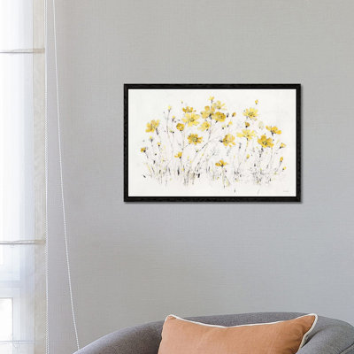 Wildflowers I Bright Yellow by Lisa Audit - Print on Canvas