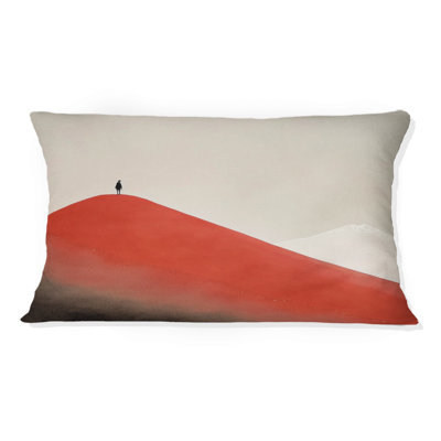 Coussin Solitude In Red - Mountain