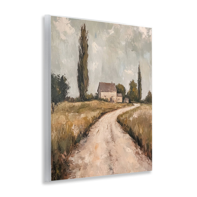 Plaque murale Painterly Quiet Country, design par Petal Prints Design