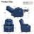 Power Recliner Lift Chair with Vibration Massage and Heat & Extended Footrest, Faux Leather-1028482562