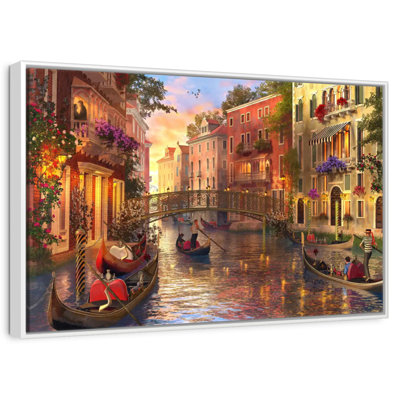 Coucher de soleil romantique à Venise