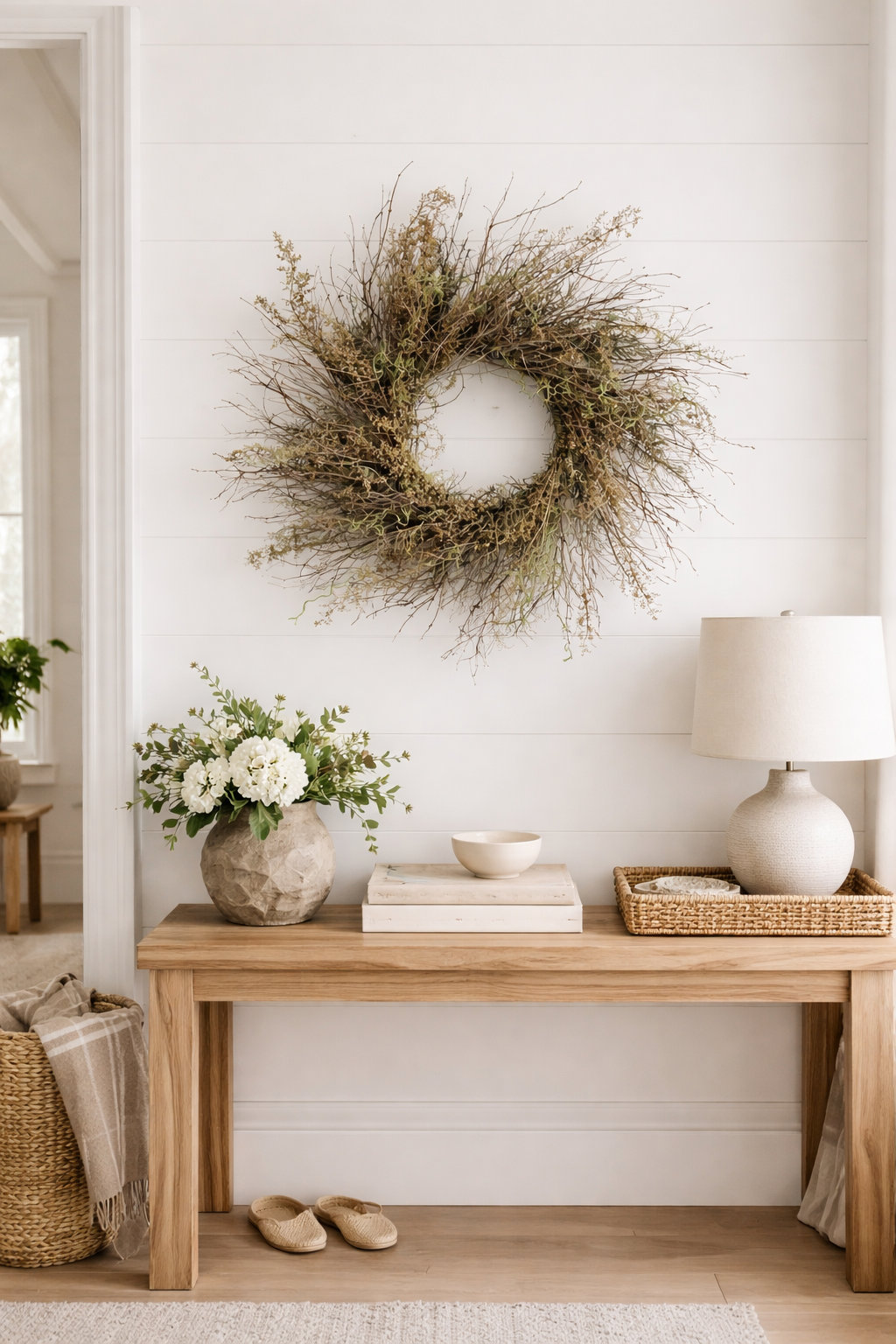 22" Handcrafted Moss Wreath