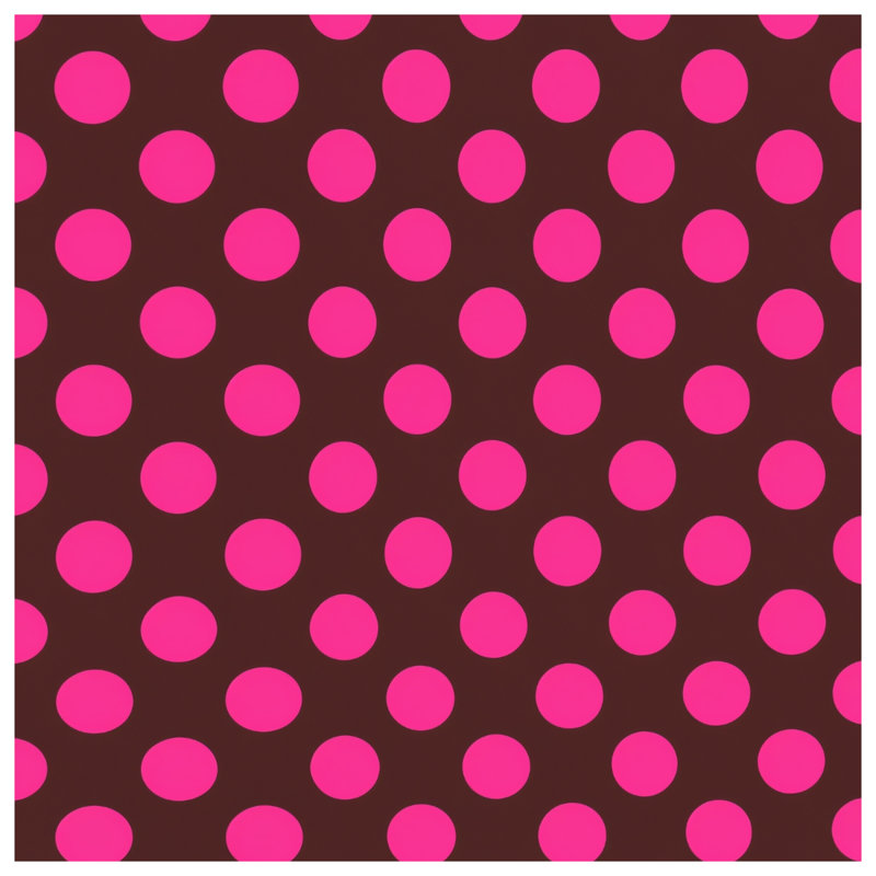 Brown Pink Polka Dots Blankets, 50in W x 60in H