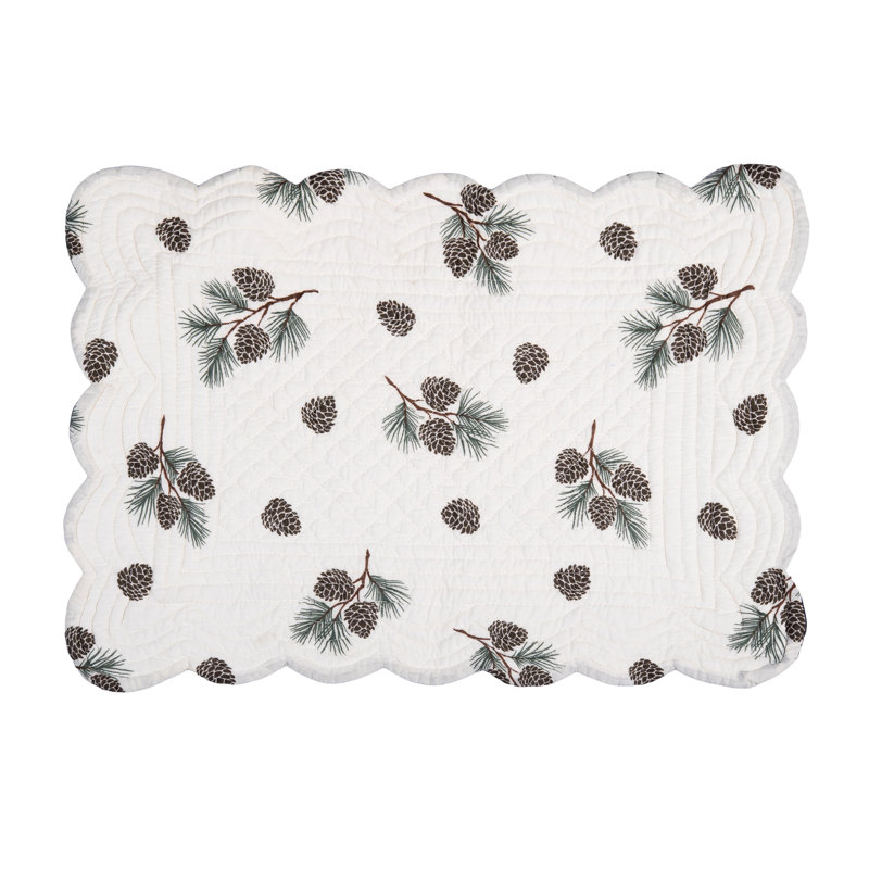 Ensemble de 6 napperons en coton 13 po x 19 po Parkton
