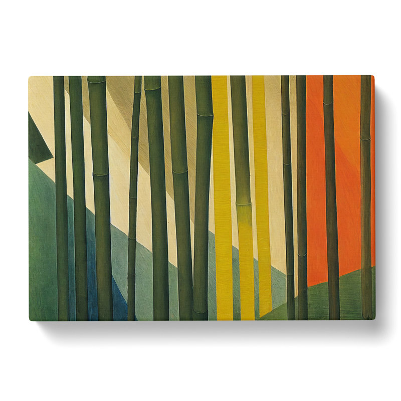 Stupendous Abstract Bamboo Forest - Wrapped Canvas, 40cm H x 60cm W x 3cm D
