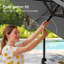 Parasol de marché 108 po Donyeal-434587737