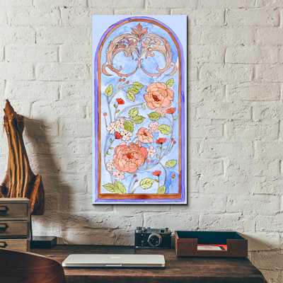 Epic Art 'Garden Of Stained Glass 1'  by Melissa Wang Acrylic Glass Wall Art, 12" x 24"