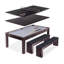 Table de ping-pong 3 en 1 avec 2 bancs Gosports-128491442