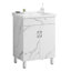 Meuble-lavabo 00 po, blanc (sans lavabo en céramique)