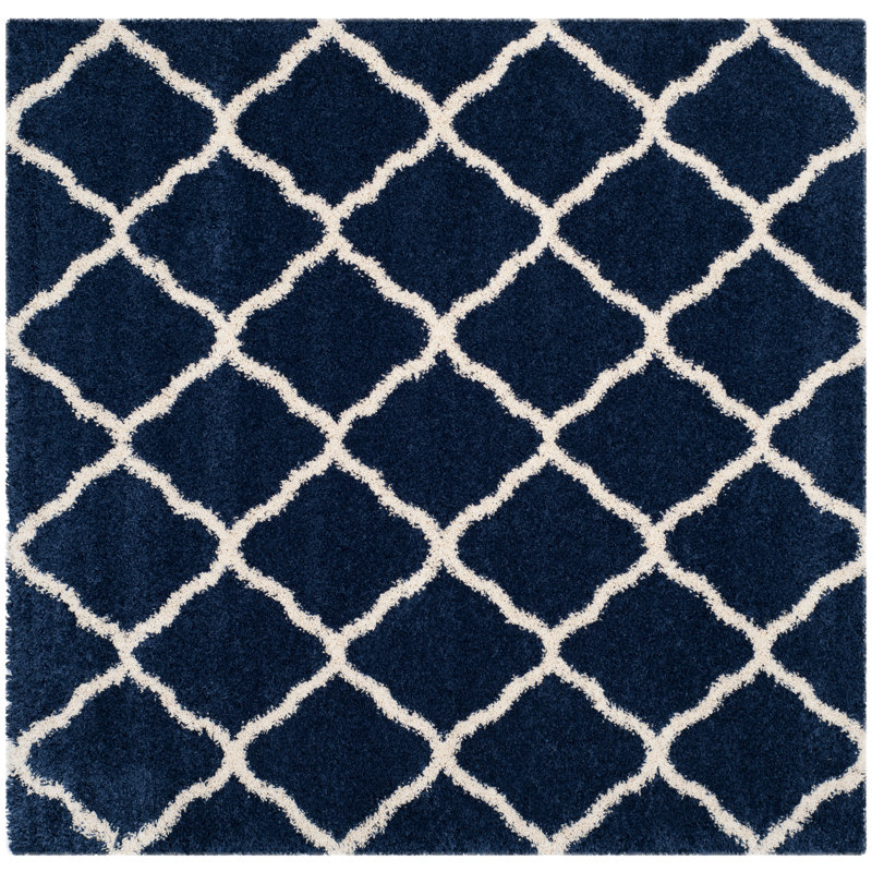 Ariauna Hudson Shag Performance Geometric Rug, Square 7'