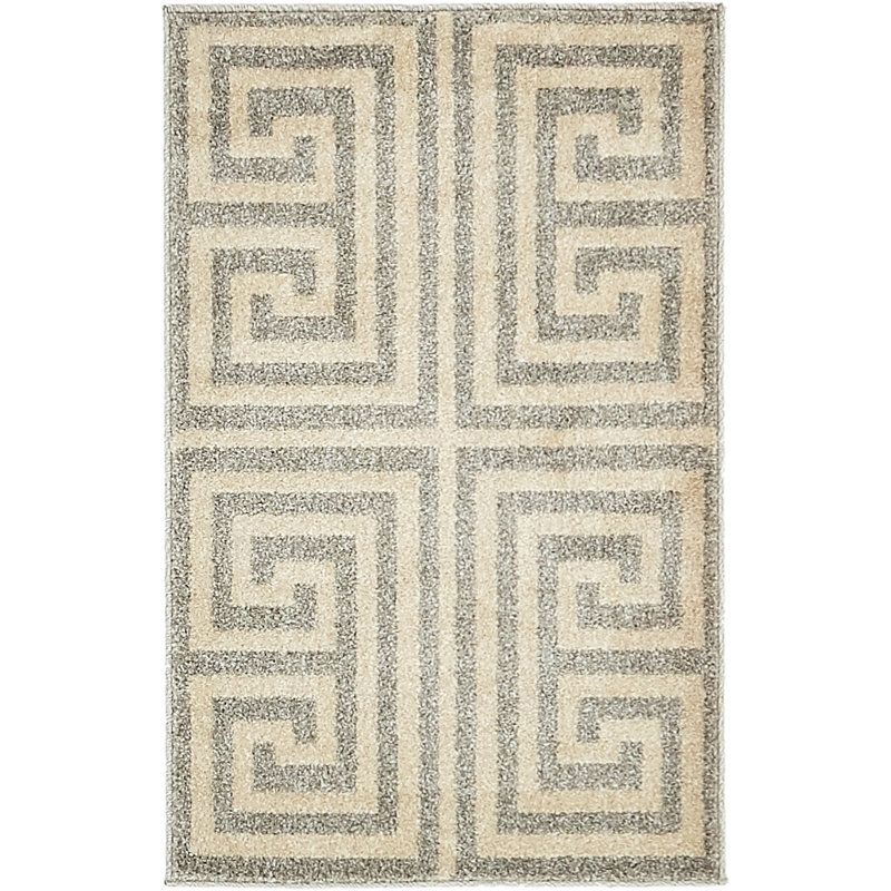 Geometric Indoor Rug, Rectangle 2' x 3'