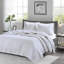 Courtepointe blanche pleine grandeur 3 pièces - réversible avec rembourrage en coton, tissu en microfibre, pour un look élégant, une bourre et une excellence-120945425-120945430