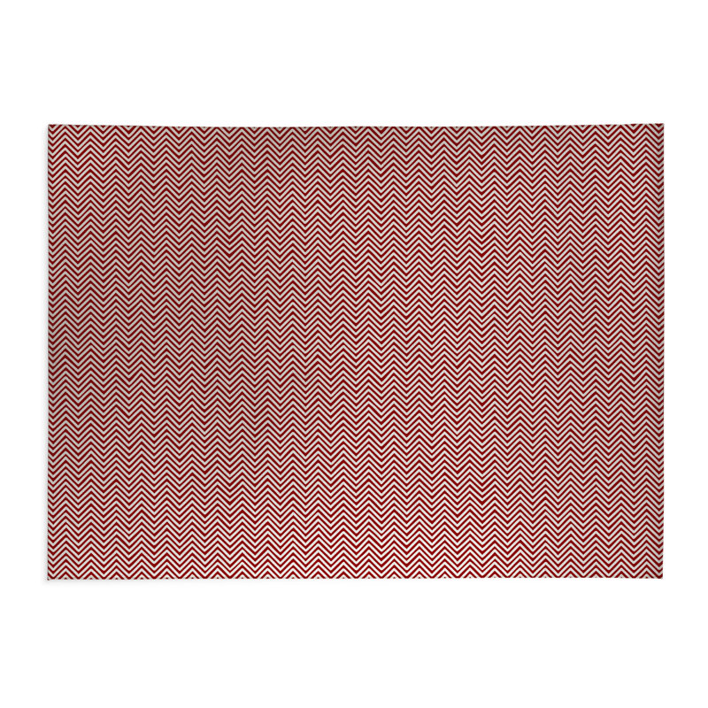 Chevy Champ Low Profile Kitchen Mat, Rectangle 3' x 5', Cranberry Red