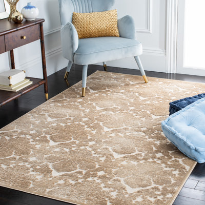 Tapis Heie beige chaud / crème