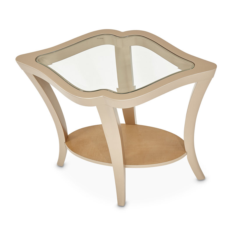 Malibu Crest Glass End Table