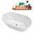 53.9'' x 29.3'' Freestanding Soaking Acrylic Bathtub-95288446