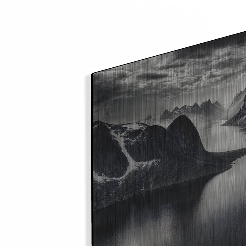 Art mural en métal Latitude Run® «Where Life Stand Still» par Rey Klimt, H 12 po x l 24 po