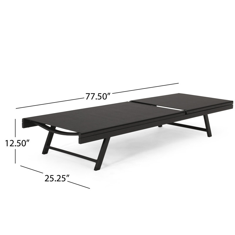 Ensemble de chaises longues avec table Carolina Salton