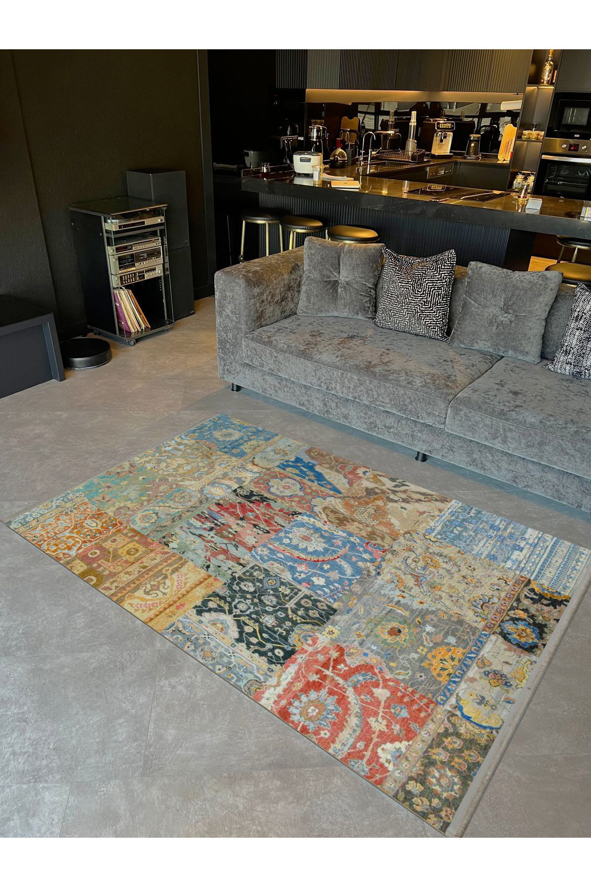 Hokku Designs Mercan Collection Modern Knit Acrylic Area Rug | Wayfair