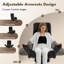 Chaise de bureau Criss Cross Leg, chaise de bureau ergonomique en molleton Teddy-130796615