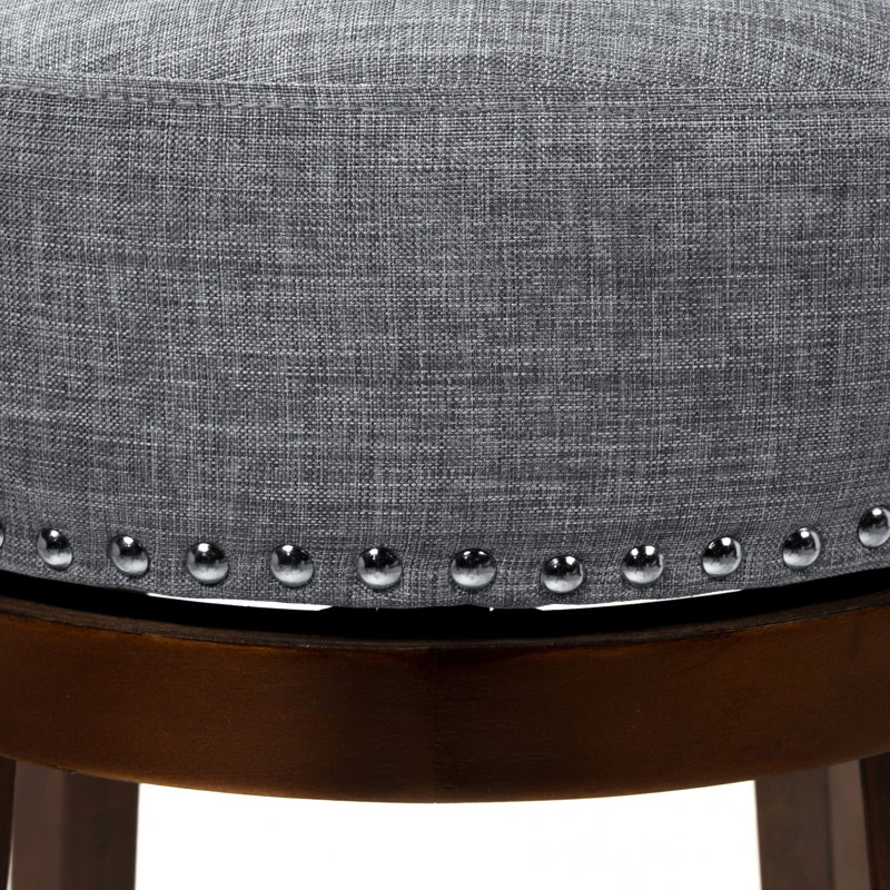 Norden Swivel Bar & Counter Stool, Light Gray, Bar Stool (30" Seat Height)