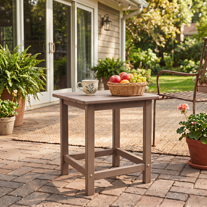 Table de bout pour l'extérieur Adirondack, Brun