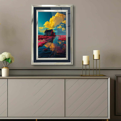 Elegant Decorative Framed Painting, 17.0 x 25.6 inches | 100% Acrylic Glass (Thickness: 0.04 inches) & Solid Wood Frame (Thickness: 1.0 inches) | Perfect Wall Art for Living Room, Bedroom & Office Decor
